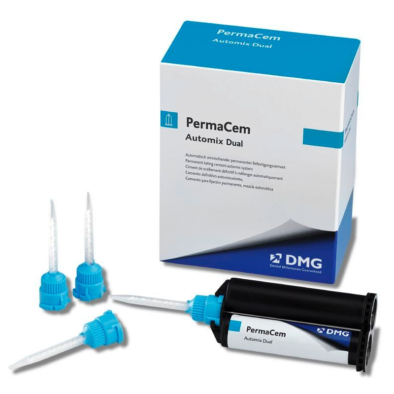 PermaCem Automix Dual - Постоянная фиксация мостовидных протезов, коронок, вкладок, виниров (Пермацем)