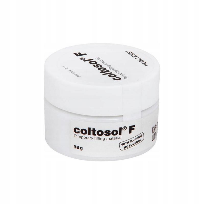 Coltosol F - это материал химического отверждения для временного пломбирования полостей зубов (дентин-паста).