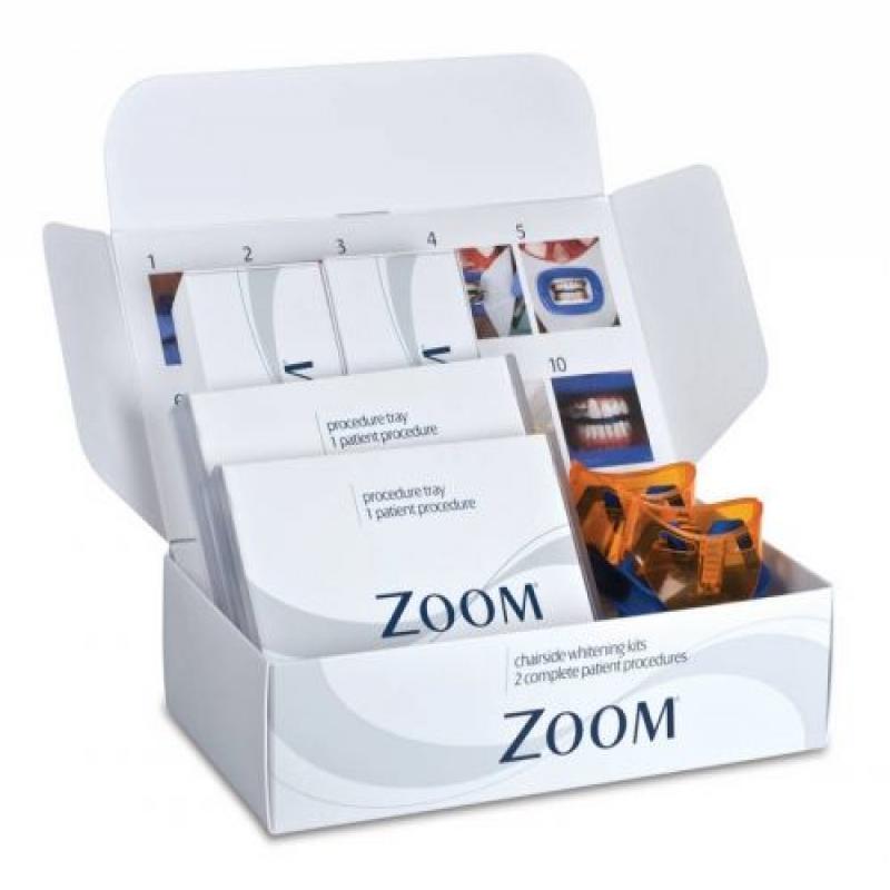  Philips ZOOM - Двойной набор стоматологических отбеливающих материалов для отбеливания! Chairside для отбеливания в условиях стоматологического кабинета с гелем 25 % перекиси водорода (на 2 пациентов) ЗУМ
