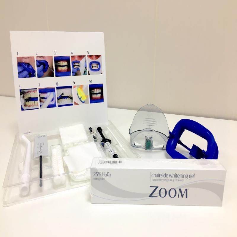 Philips ZOOM - Одинарный набор стоматологических отбеливающих материалов для отбеливания! Chairside для отбеливания в условиях стоматологического кабинета с гелем 25 % перекиси водорода (на 1 пациента), ЗУМ