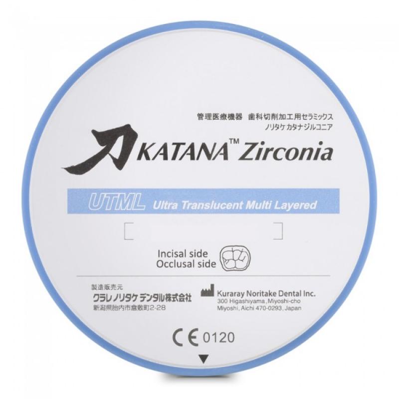Katana ZR UTML - предварительно окрашенная, ультра-прозрачная заготовка из диоксида циркония