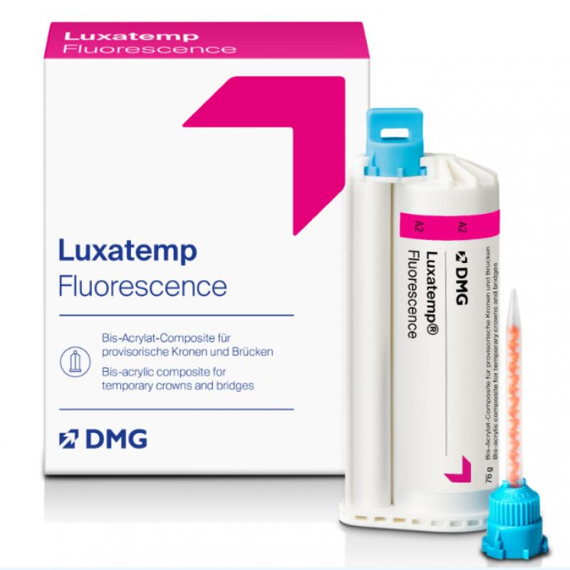 LUXATEMP Fluorescence, Бис-акриловый материал для временных коронок и мостовидных протезов, 76 г (Люксатемп флюоресценц)