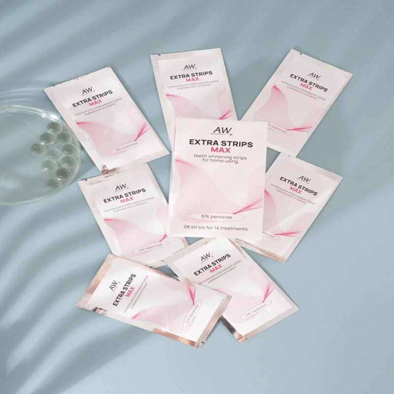 Amazing White EXTRA STRIPS MAX 6% peroxide H202 (14 саше )